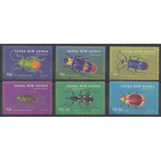 Stamps - Papua New Guinea - 2005 - Nb 1061/1066 - Insects