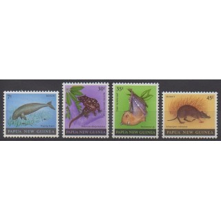 Stamps - Papua New Guinea - 1980 - Nb 397/400 - Reptils - Mamals