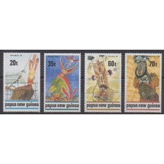 Stamps - Papua New Guinea - 1989 - Nb 597/600 - Art