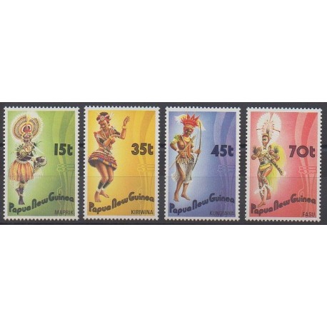 Papua New Guinea - 1986 - Nb 530/533 - Costumes 
