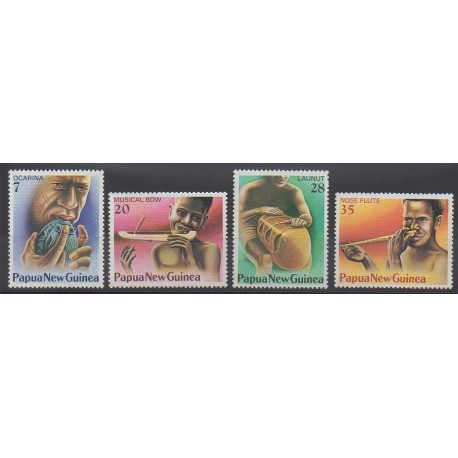 Papouasie-Nouvelle-Guinée - 1978 - No 359/362 - Musique