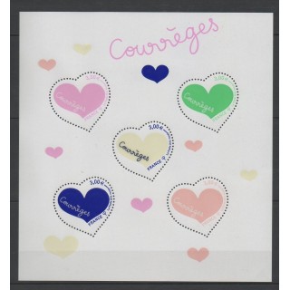 Stamps  - France - Blocks and sheets - 2016 - Bloc Courrèges sur plexiglass