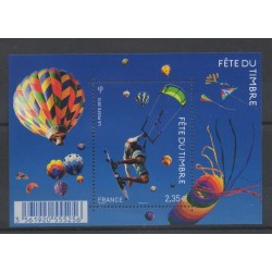 France - Blocks and sheets - 2013 - Nb F 4810 - Hot-air balloons - Airships