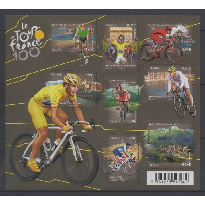 Timbres - France - Blocs et feuillets - 2013 - No F 4755 - Sports divers