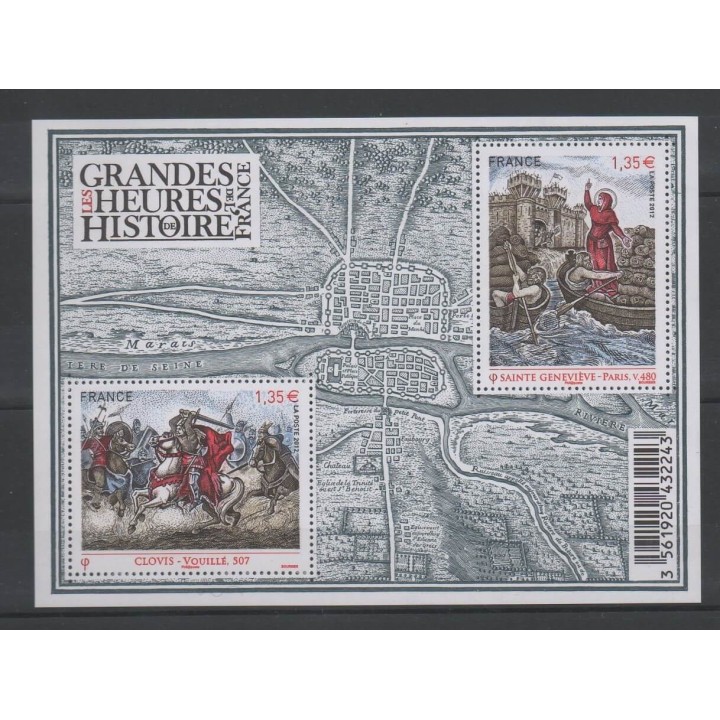 Stamps - France - Blocks and sheets - 2012 - Nb F 4704 - Various Historics Themes
