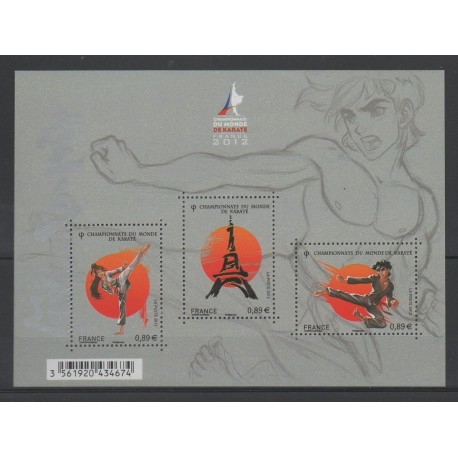 France - Blocs et feuillets - 2012 - No F 4680 - Sports divers