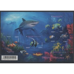 France - Blocks and sheets - 2012 - Nb F 4646 - Fishes