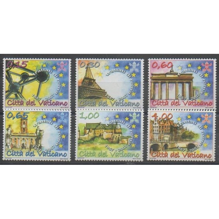 Timbres - Vatican - 2007 - No 1438/1443 - Histoire