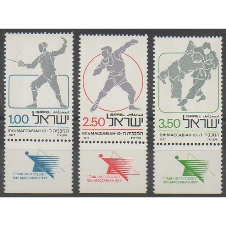Israël - 1977 - No 642/644 - Sports divers