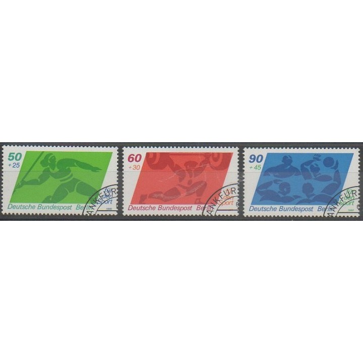 Timbres - Allemagne occidentale (RFA - Berlin) - 1980 - No 582/584 - Sports divers - Oblitéré
