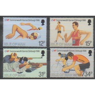 Stamps - Man (Isle of) - 1986 - Nb 293/296 - Various sports