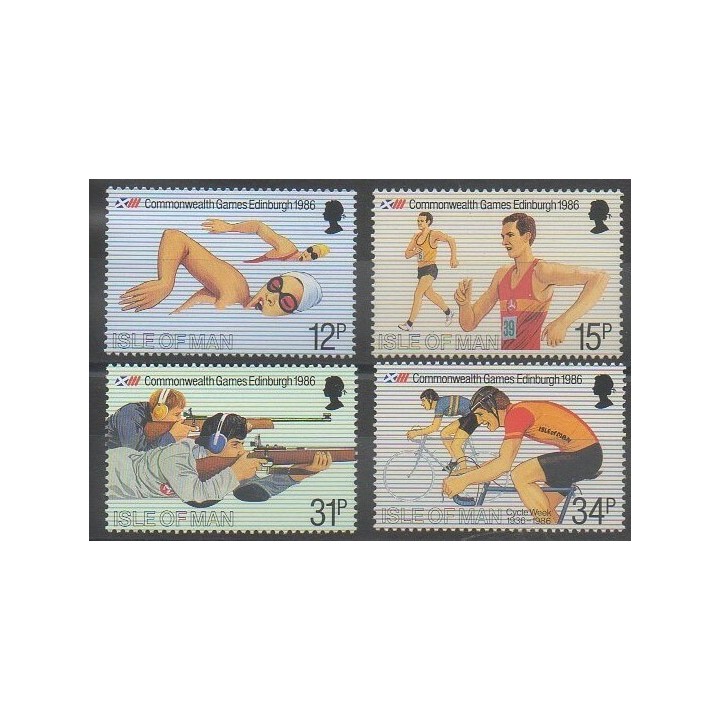 Stamps - Man (Isle of) - 1986 - Nb 293/296 - Various sports