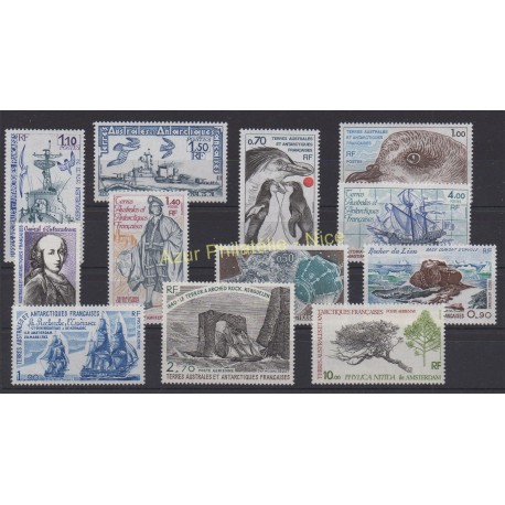 Stamps - French Southern and Antarctic Territories - Complete year - 1979 - Nb 79/85 et PA56/PA60