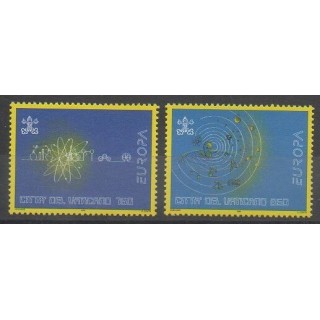 Timbres - Vatican - 1994 - No 984/985 - Sciences et Techniques - Europa