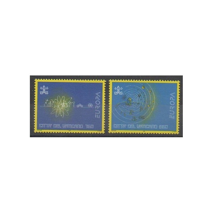 Timbres - Vatican - 1994 - No 984/985 - Sciences et Techniques - Europa