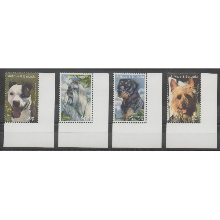 Timbres - Antigua - 2005 - No 3607/3610 - Chiens