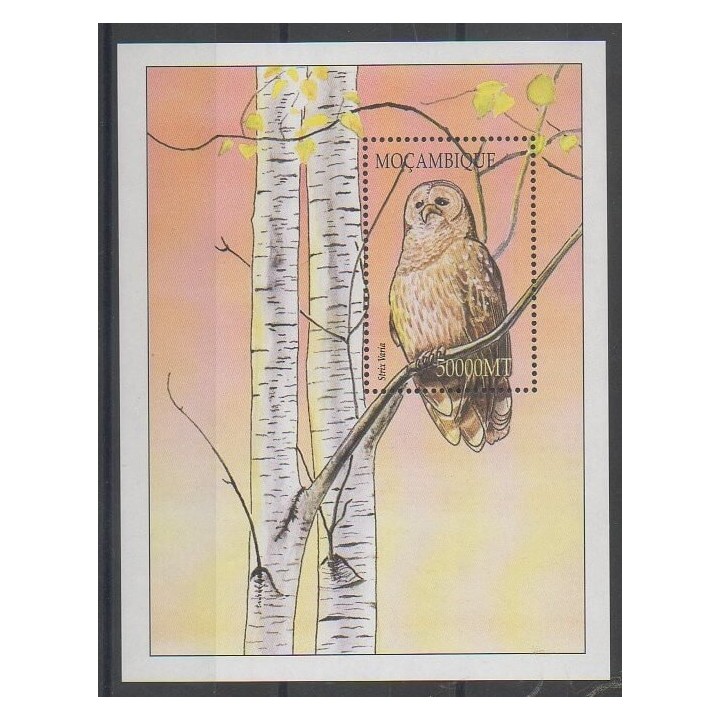 Timbres - Mozambique - 2002 - No BF92 - Oiseaux
