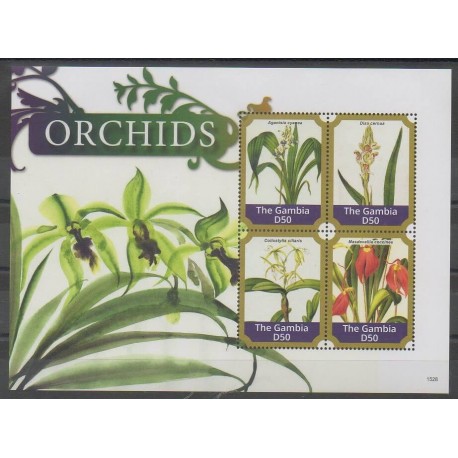 Gambie - 2015 - No 5543/5546 - Orchidées
