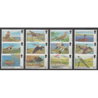 Timbres - Falkland - 1998 - No 714/725 - Oiseaux