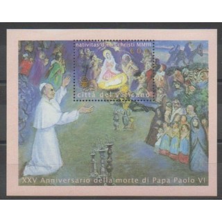 Timbres - Vatican - 2003 - No BF26 - Papauté - Noël