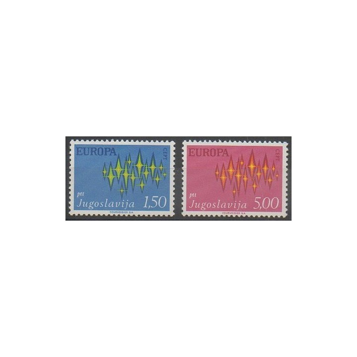 Stamps - Yugoslavia - 1972 - Nb 1343/1344 - Europa