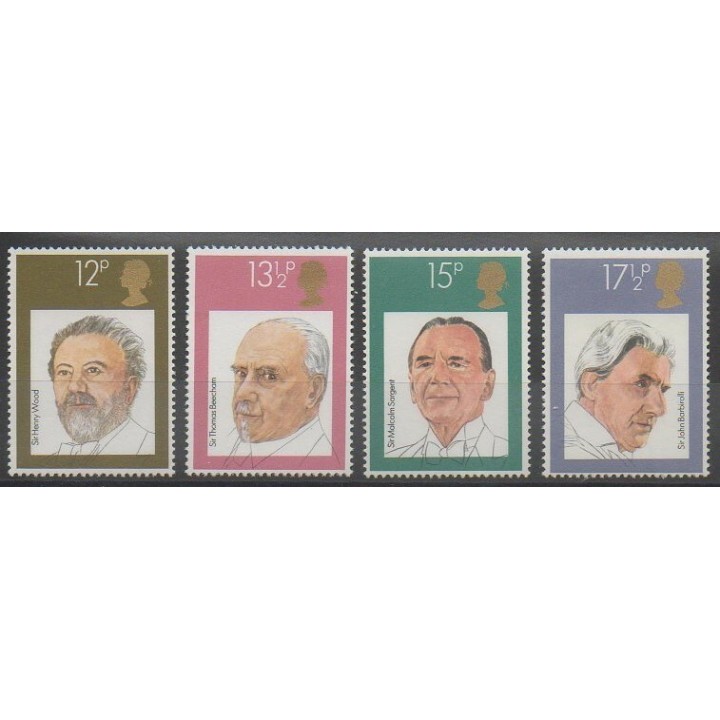 Stamps - Great Britain - 1980 - Nb 951/954 - Music