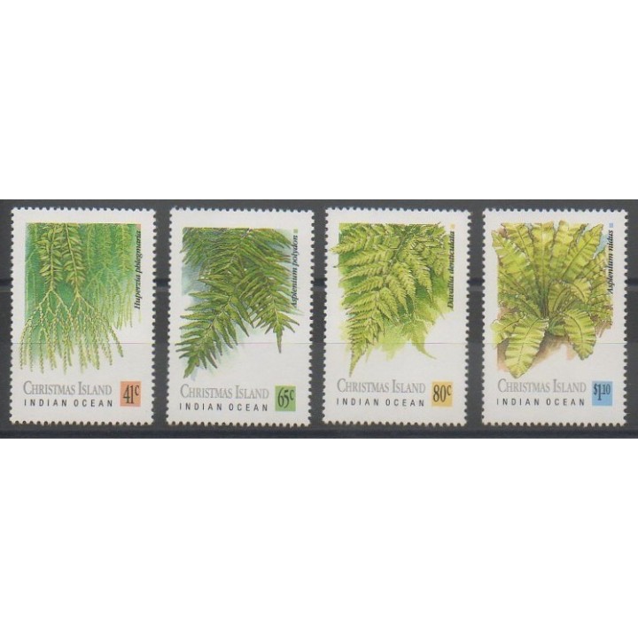 Timbres - Christmas (Iles) - 1989 - No 293/296 - Flore