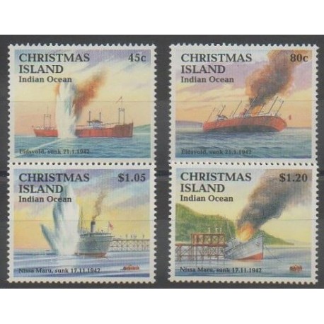 Christmas (Island) - 1992 - Nb 369/372 - Second World War
