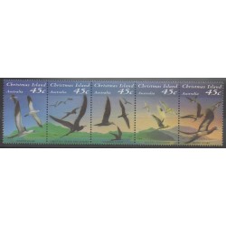 Christmas (Iles) - 1993 - No 387/391 - Oiseaux