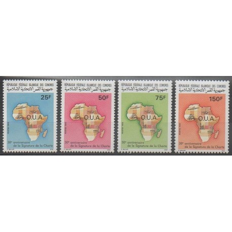Comoros - 1993 - Nb 551/554 - Various Historics Themes