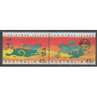 Timbres - Christmas (Iles) - 1999 - No 468/469 - Horoscope