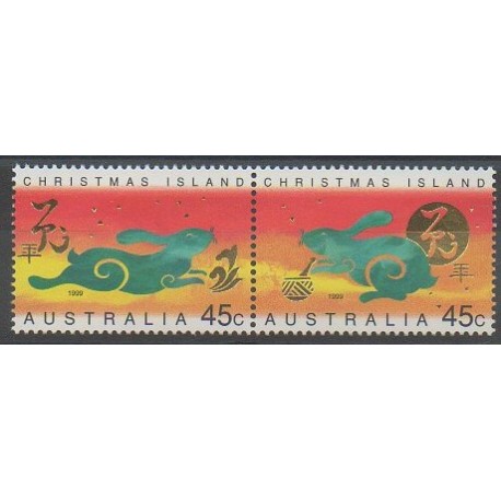 Christmas (Island) - 1999 - Nb 468/469 - Horoscope