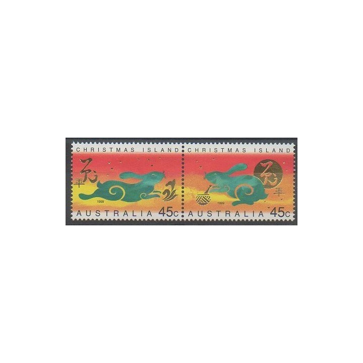 Stamps - Christmas (Island) - 1999 - Nb 468/469 - Horoscope