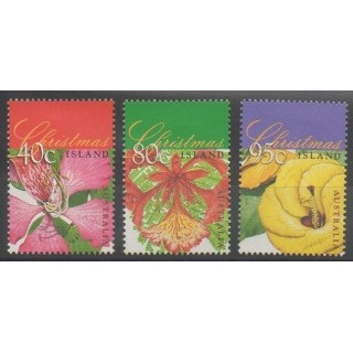 Timbres - Christmas (Iles) - 1998 - No 465/467 - Fleurs