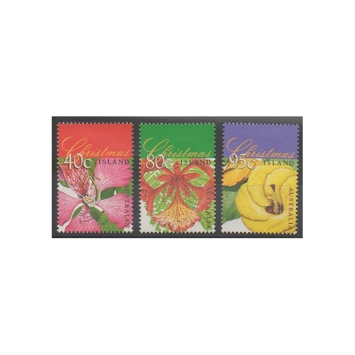 Timbres - Christmas (Iles) - 1998 - No 465/467 - Fleurs