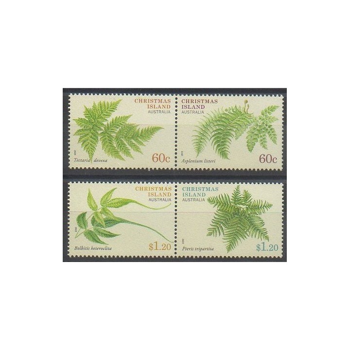 Timbres - Christmas (Iles) - 2012 - No 730/733 - Flore