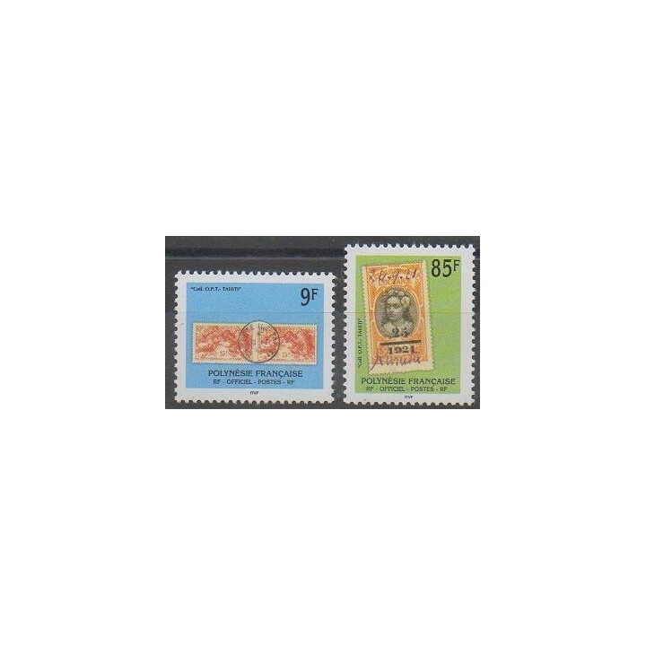 Stamps - Polynesia - 1997 - Nb S27/S28 - Stamps on stamps