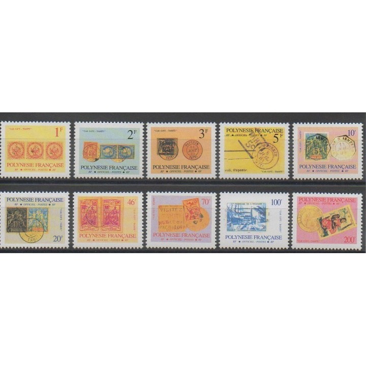Timbres - Polynésie - 1993 - No S16/S25 - Timbres sur timbres