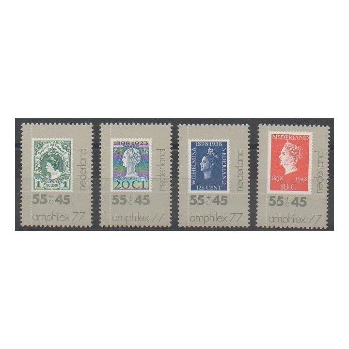 Timbres - Pays-Bas - 1977 - No 1072/1075 - Timbres sur timbres