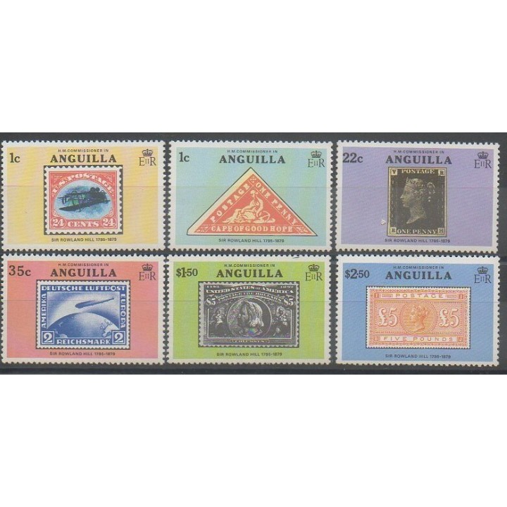 Timbres - Anguilla - 1979 - No 316/321 - Timbres sur timbres