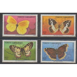 Stamps - Turkey - 1988 - Nb 2582/2585 - Insects