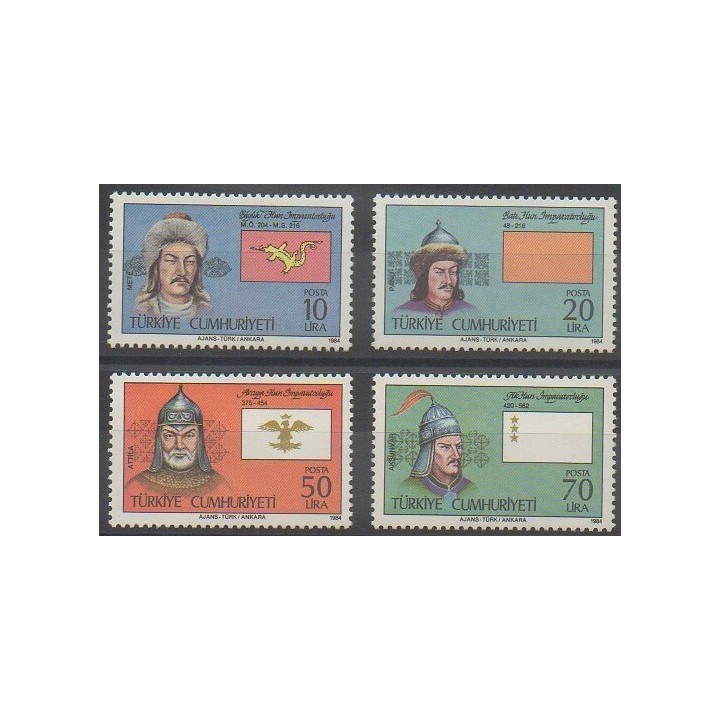 Stamps - Turkey - 1984 - Nb 2431/2434 - Costumes - Uniforms - Fashion