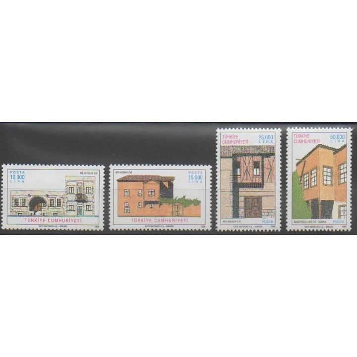 Timbres - Turquie - 1996 - No 2825/2828 - Monuments