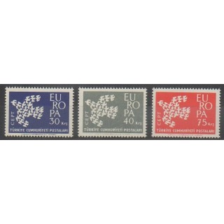 Stamps - Turkey - 1961 - Nb 1599/1601 - Europa