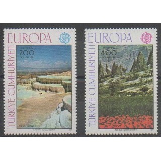 Stamps - Turkey - 1977 - Nb 2184/2185 - Sights - Europa