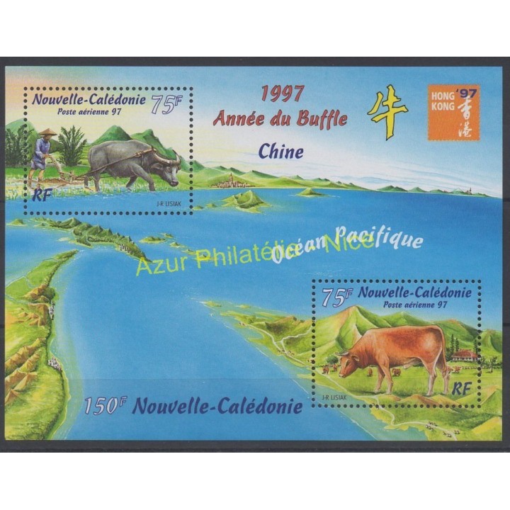 Timbres - Thème horoscope - Nouvelle-Calédonie - Blocs et feuillets - 1997 - No BF 18