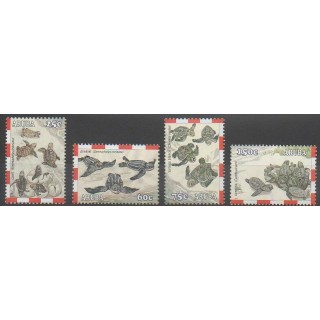 Timbres - Aruba - 2003 - No 313/316 - Reptiles - Espèces menacées - WWF