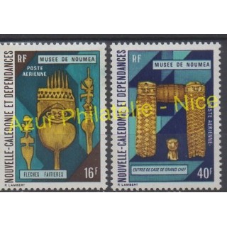 Timbres - Thème art divers - Nouvelle-Calédonie - Poste aérienne - 1973 - No PA142/PA143