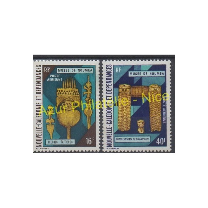 Timbres - Thème art divers - Nouvelle-Calédonie - Poste aérienne - 1973 - No PA142/PA143