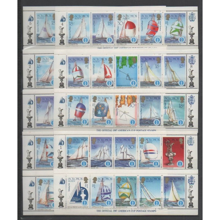 Stamps - Solomon (Islands) - 1986 - Nb 554/603 - Boats